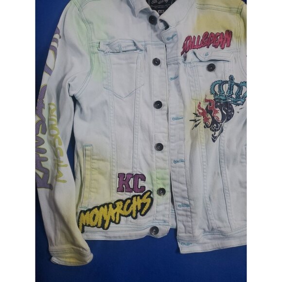 Stall & Dean x 8th Dstrkt Denim Jacket Crown Monarchs  Men's Size Medium - Picture 9 of 16